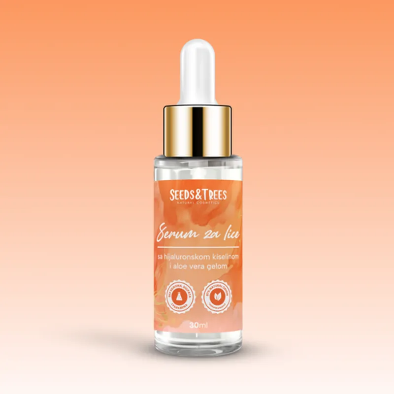 Serum za lice s hijaluronom i aloe verom, Seeds & Trees